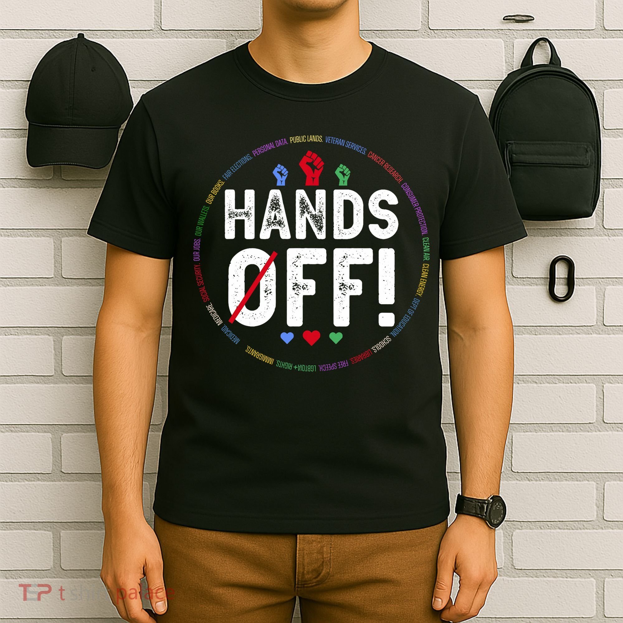 Hands Off Protest Social Security And Medicare Protest  T-Shirt
