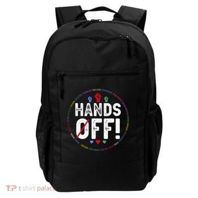 Hands Off Protest Social Security And Medicare Protest  Backpack