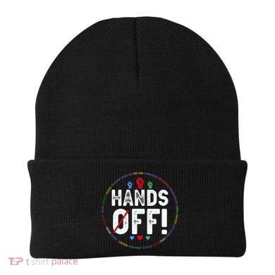 Hands Off Protest Social Security And Medicare Protest  Beanie
