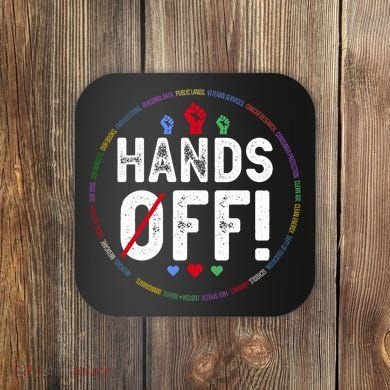 Hands Off Protest Social Security And Medicare Protest  Coaster