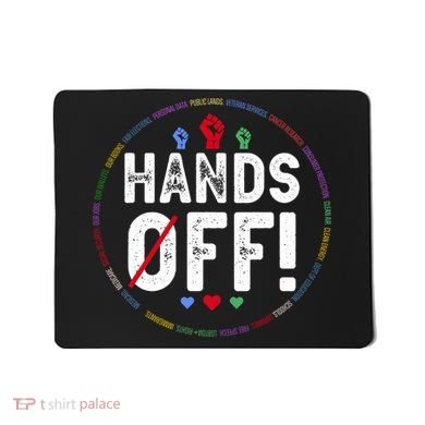 Hands Off Protest Social Security And Medicare Protest  Mousepad