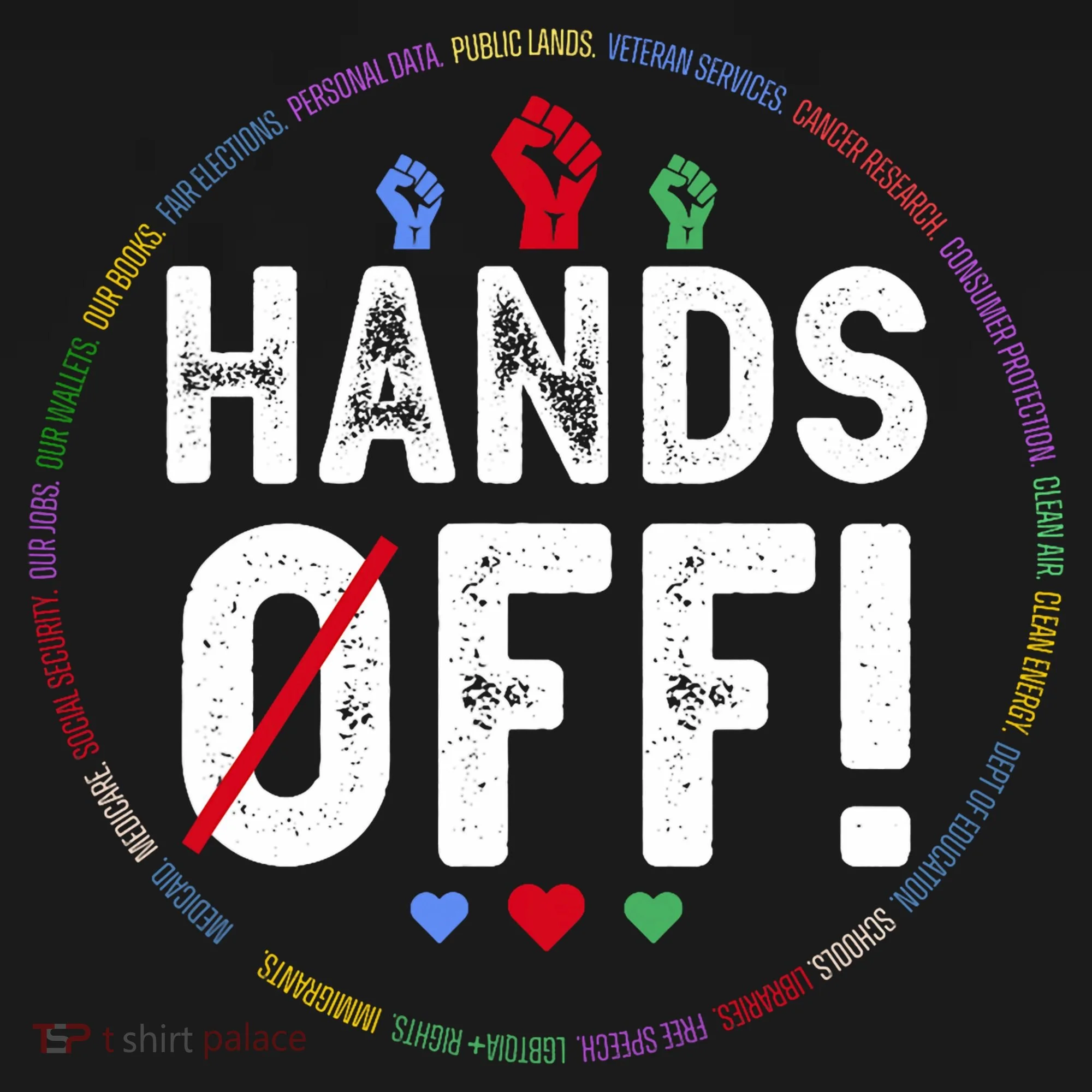 Hands Off Protest Social Security And Medicare Protest  Ornament