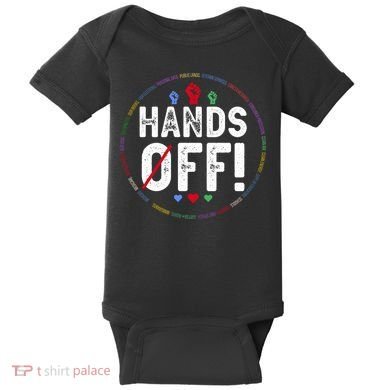 Hands Off Protest Social Security And Medicare Protest  Baby Bodysuit