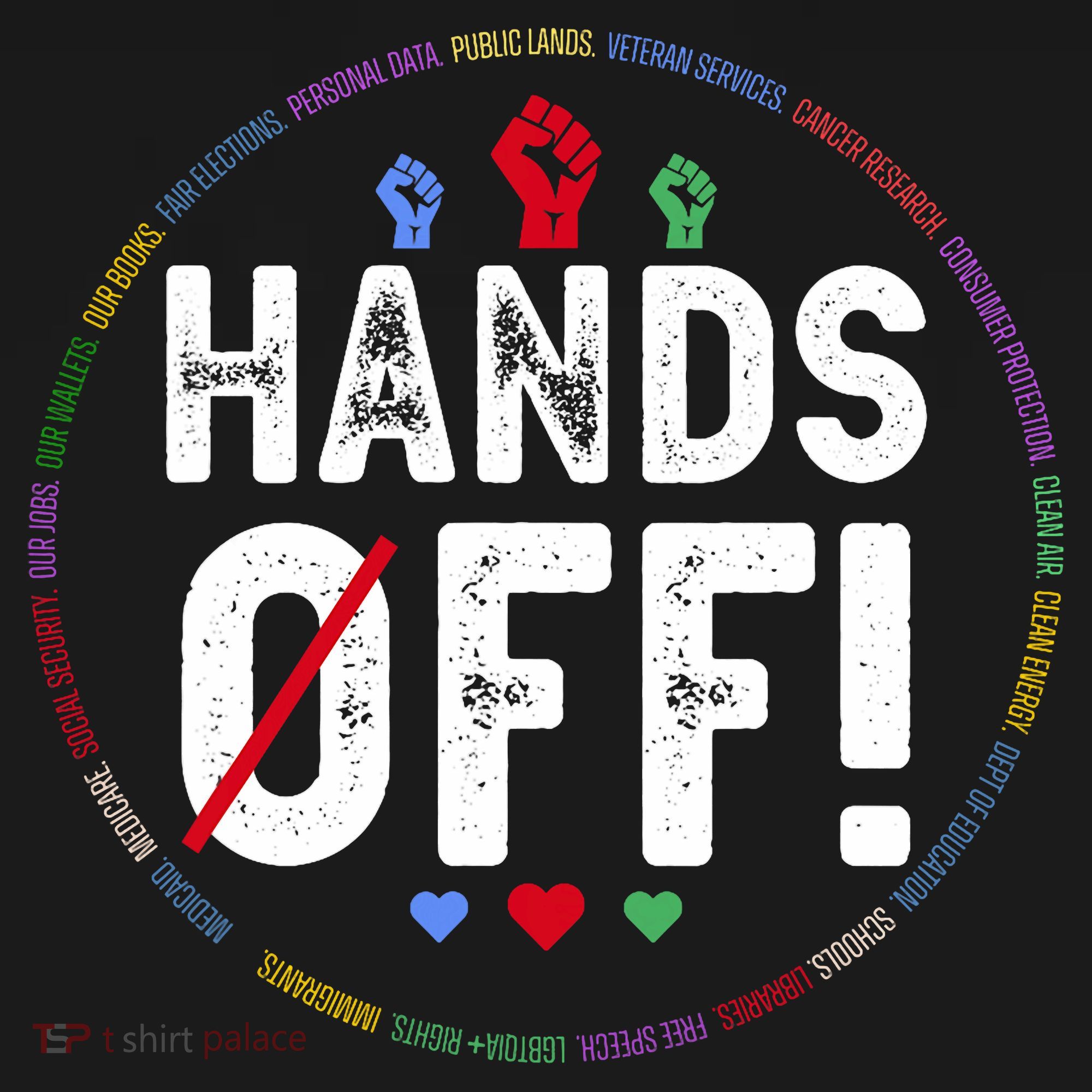 Hands Off Protest Social Security And Medicare Protest  Tank Top