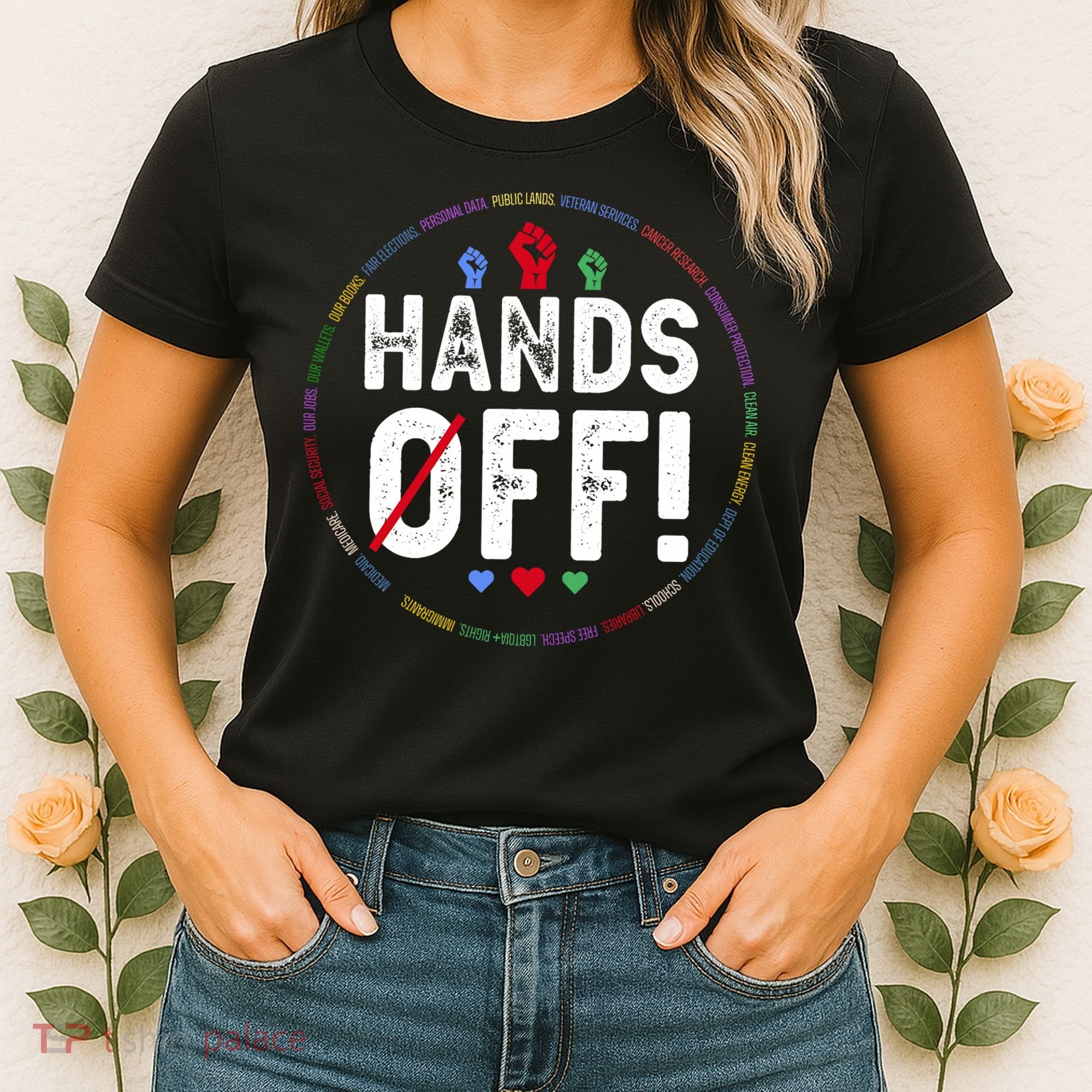Hands Off Protest Social Security And Medicare Protest  Women's T-Shirt
