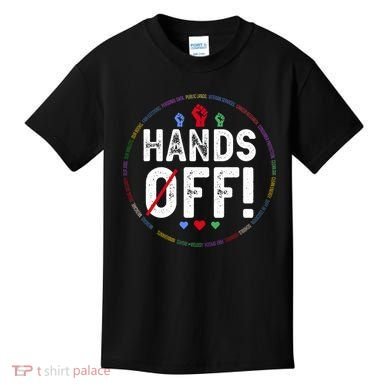 Hands Off Protest Social Security And Medicare Protest  Kids T-Shirt