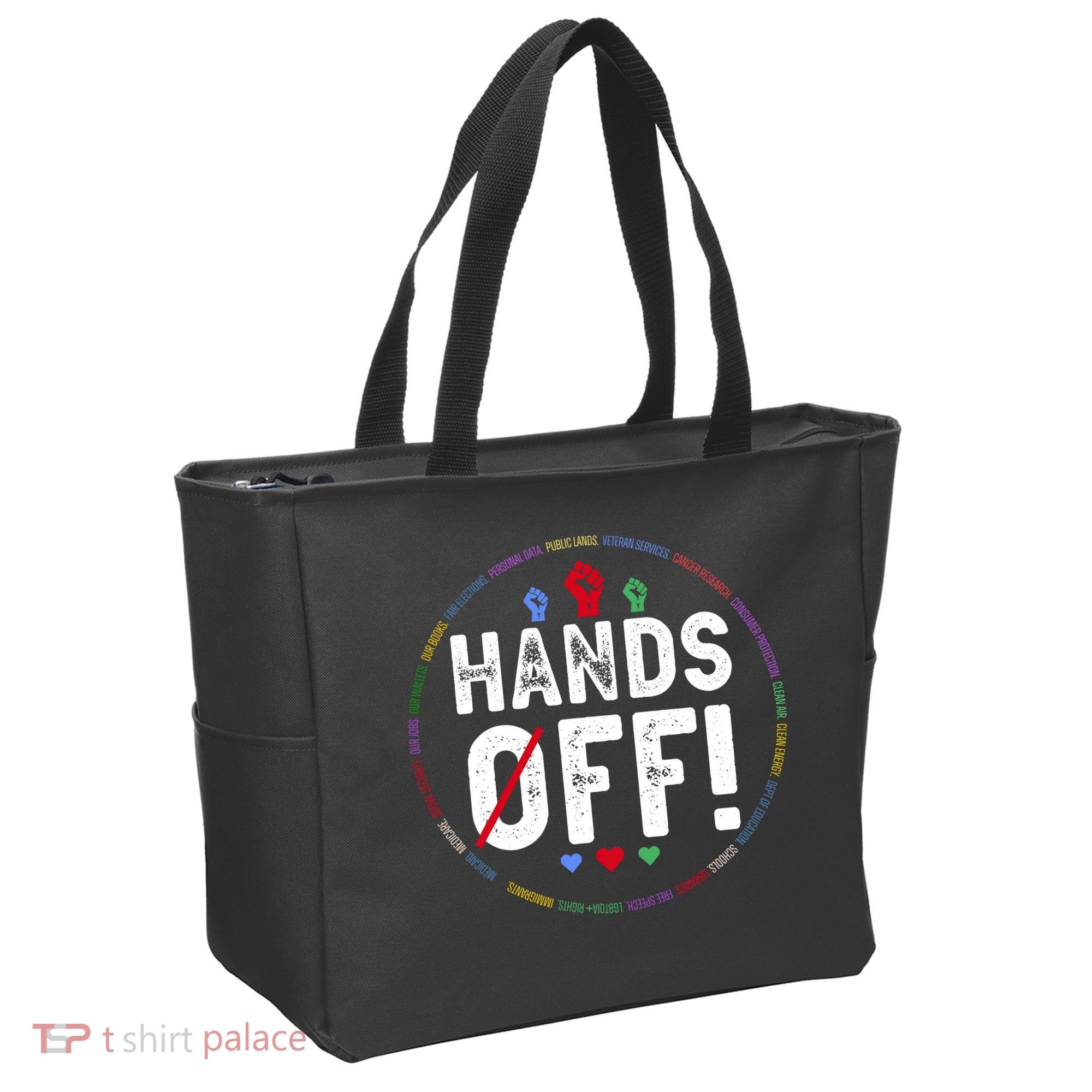 Hands Off Protest Social Security And Medicare Protest  Tote Bag