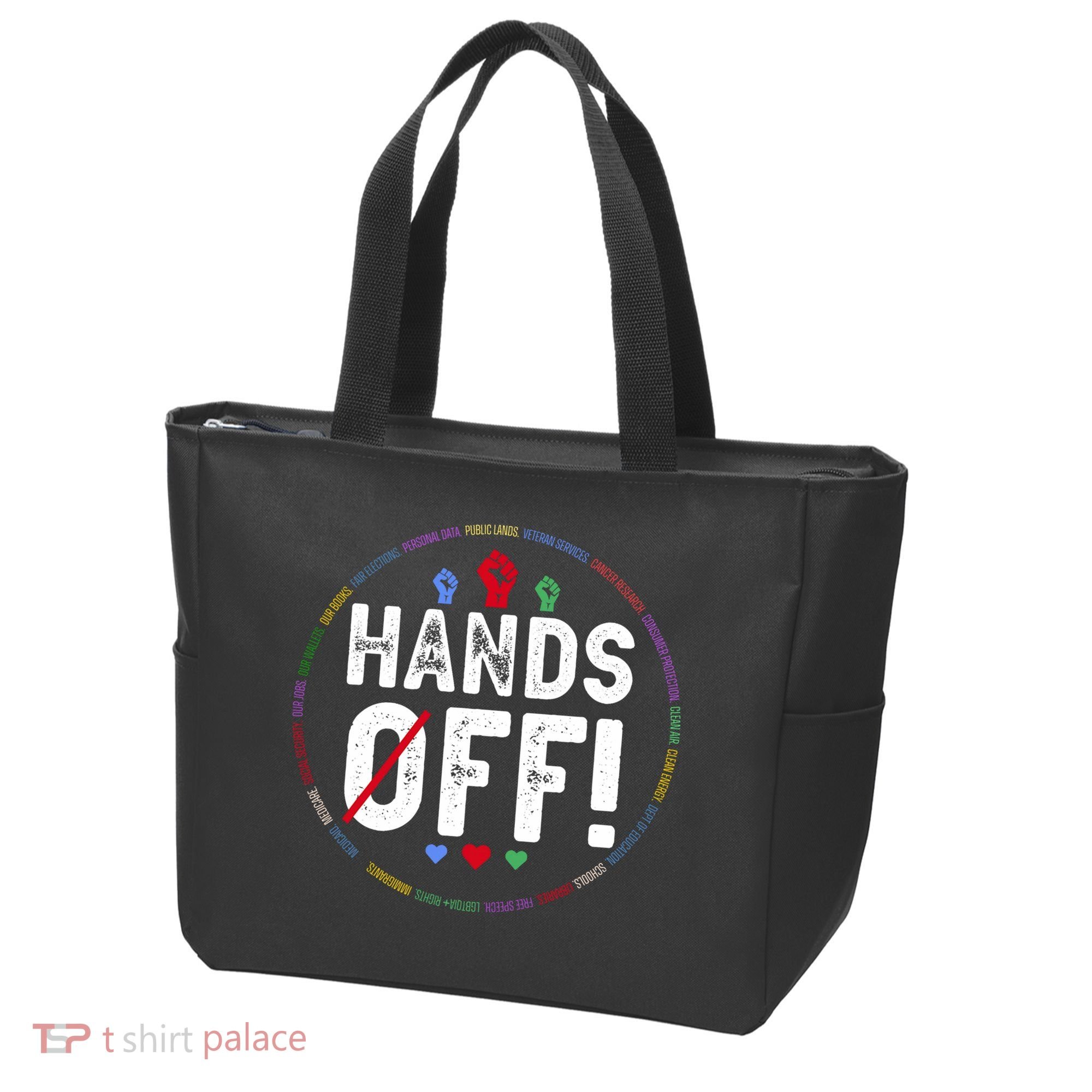 Hands Off Protest Social Security And Medicare Protest  Tote Bag