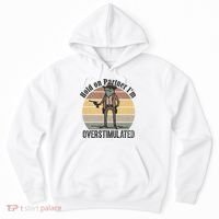 Hold On Partner Im Overstimulated Cowboy Frog Hoodie thumb 0