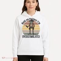 Hold On Partner Im Overstimulated Cowboy Frog Hoodie thumb 5