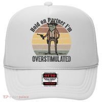 Hold On Partner Im Overstimulated Cowboy Frog Hat thumb 0
