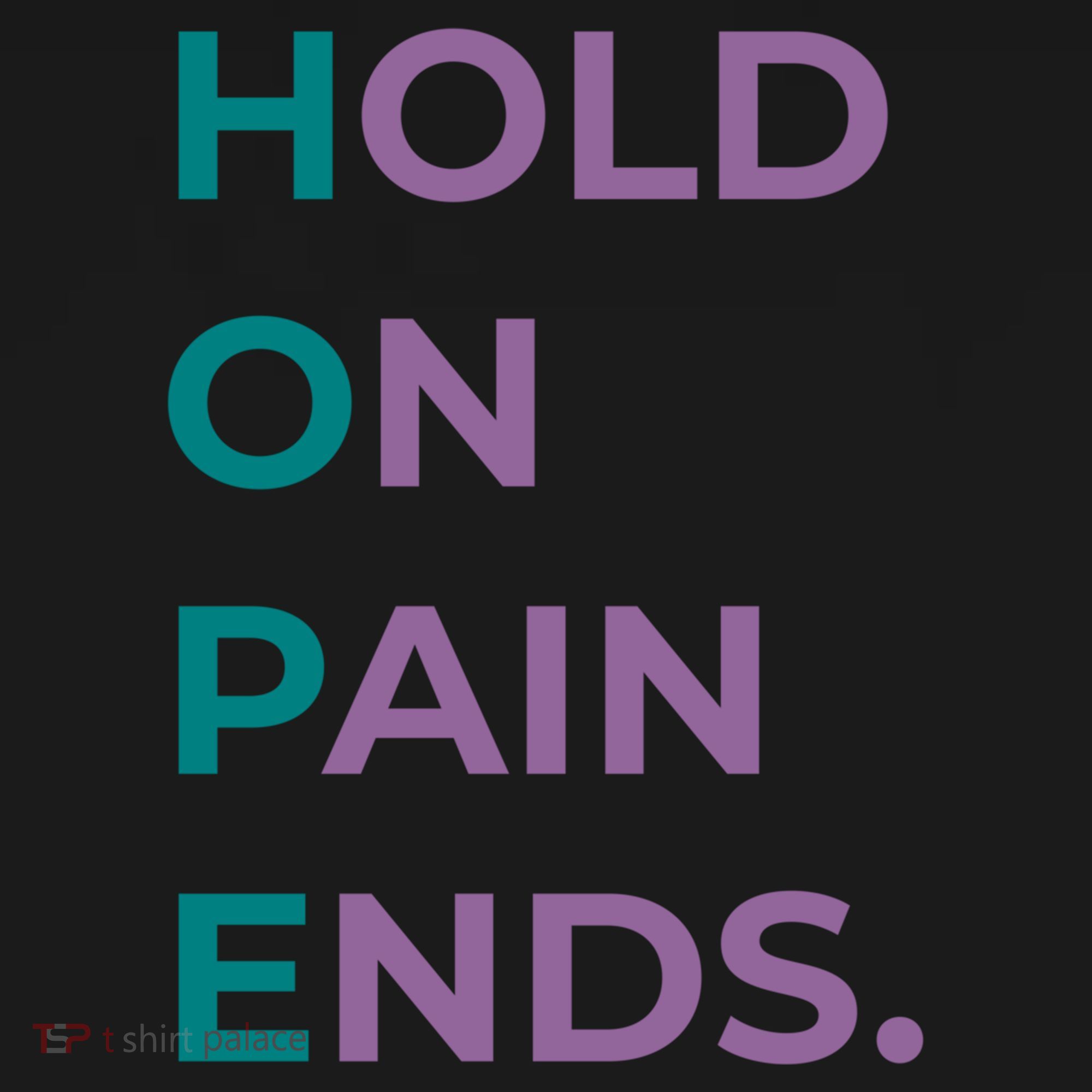 Hold On Pain Ends Hope Suicide Awareness Survivor Gift Ornament
