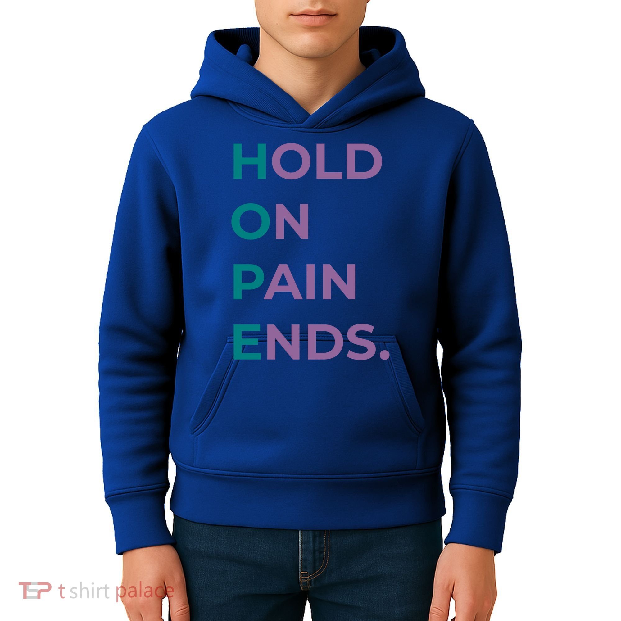 Hold On Pain Ends Hope Suicide Awareness Survivor Gift Kids Hoodie