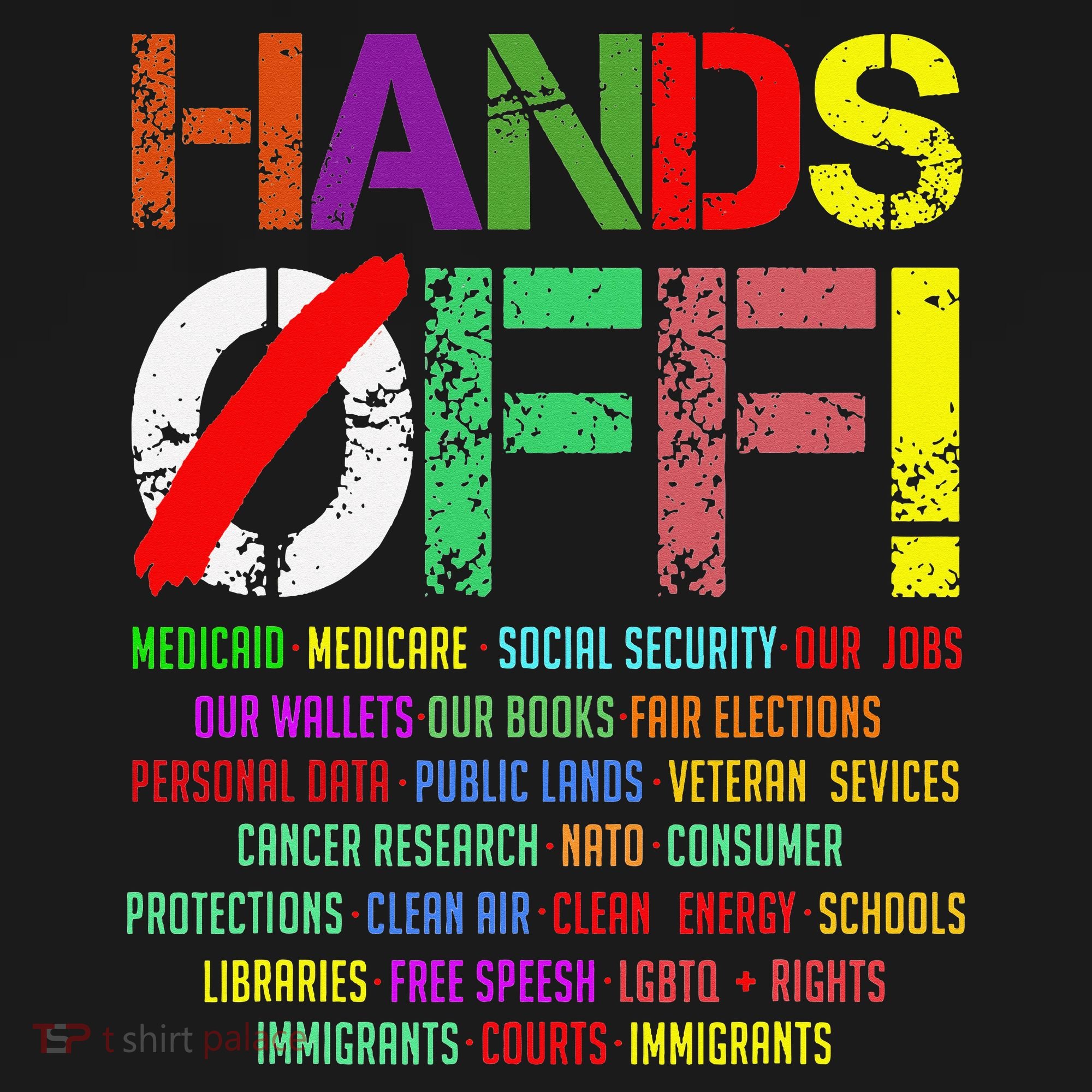 Hands Off Protest Gift Backpack