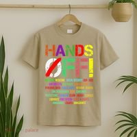 Hands Off Protest Gift T-Shirt thumb 2