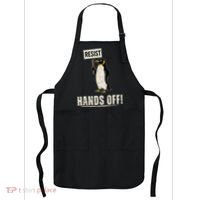 Hands Off Penguins Protest Against Tariffs Penguin Resist Apron thumb 0