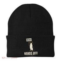 Hands Off Penguins Protest Against Tariffs Penguin Resist Beanie thumb 0