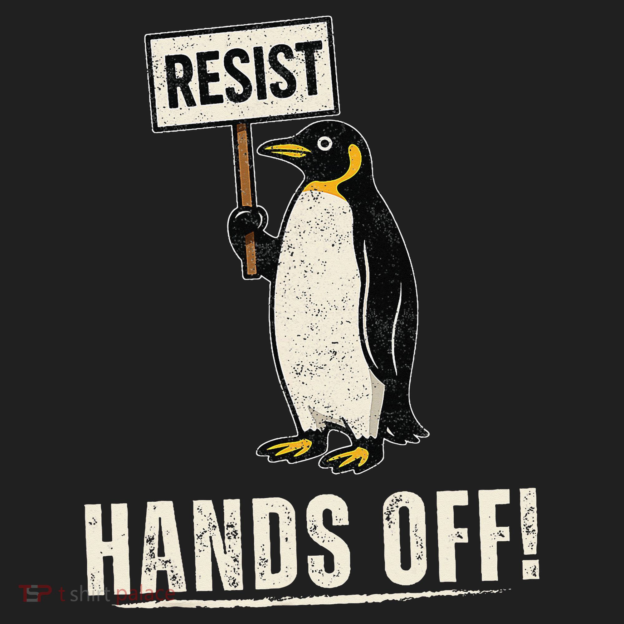 Hands Off Penguins Protest Against Tariffs Penguin Resist Tumbler