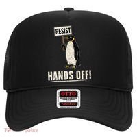 Hands Off Penguins Protest Against Tariffs Penguin Resist Hat thumb 0