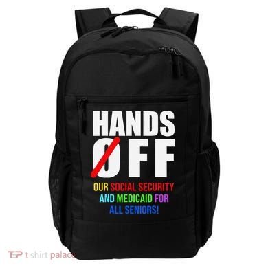 Hands Off Protest Social Security And Medicare Protest Backpack