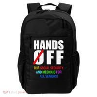 Hands Off Protest Social Security And Medicare Protest Backpack thumb 0