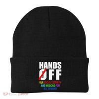 Hands Off Protest Social Security And Medicare Protest Beanie thumb 0