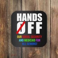 Hands Off Protest Social Security And Medicare Protest Coaster thumb 0