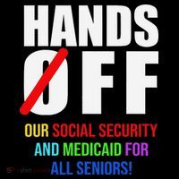 Hands Off Protest Social Security And Medicare Protest Coaster thumb 2