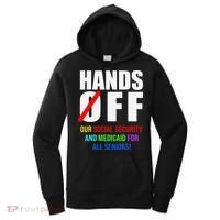 Hands Off Protest Social Security And Medicare Protest Women's Hoodie thumb 0