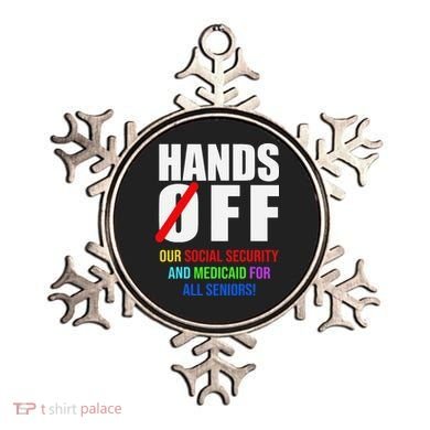 Hands Off Protest Social Security And Medicare Protest Ornament