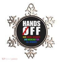 Hands Off Protest Social Security And Medicare Protest Ornament thumb 0