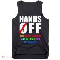 Hands Off Protest Social Security And Medicare Protest Tank Top thumb 0