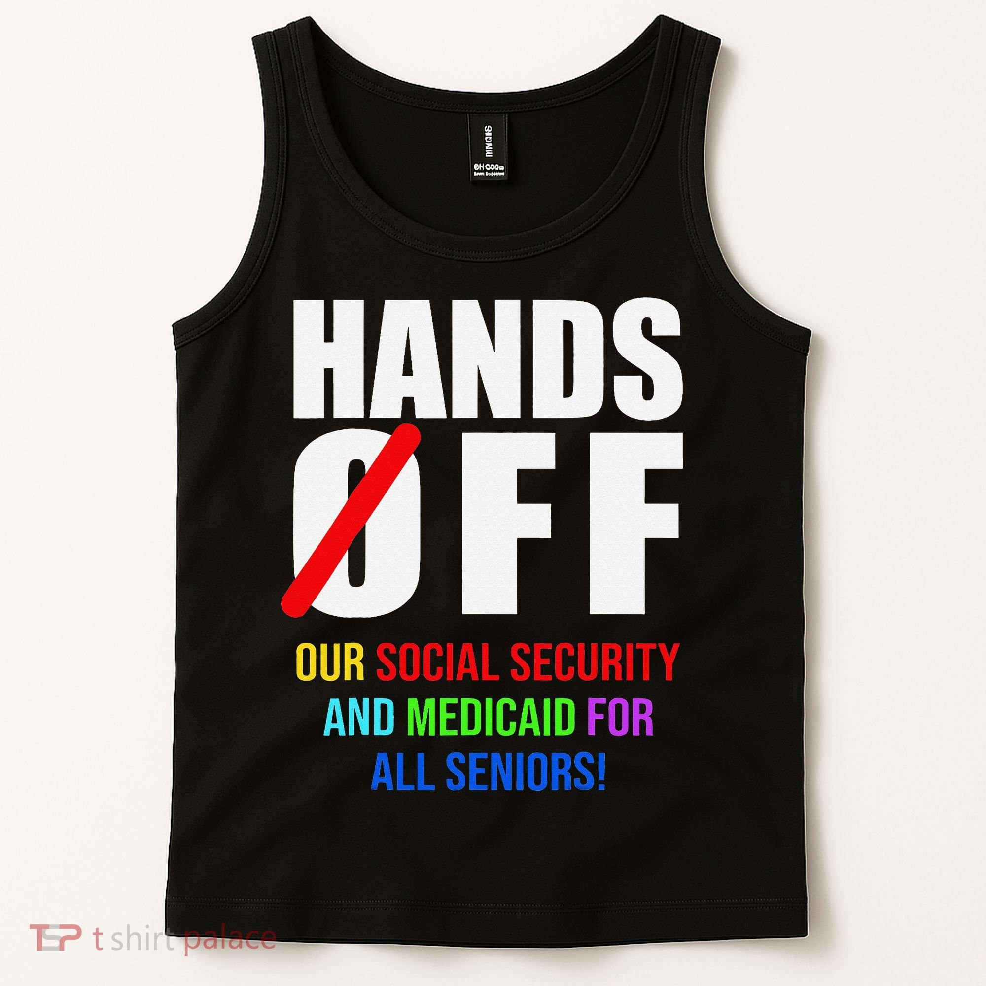 Hands Off Protest Social Security And Medicare Protest Tank Top