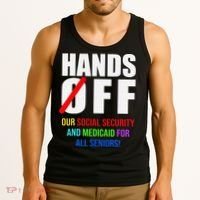 Hands Off Protest Social Security And Medicare Protest Tank Top thumb 3