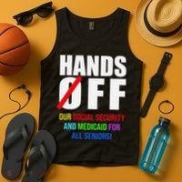 Hands Off Protest Social Security And Medicare Protest Tank Top thumb 4