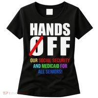 Hands Off Protest Social Security And Medicare Protest Women's T-Shirt thumb 0