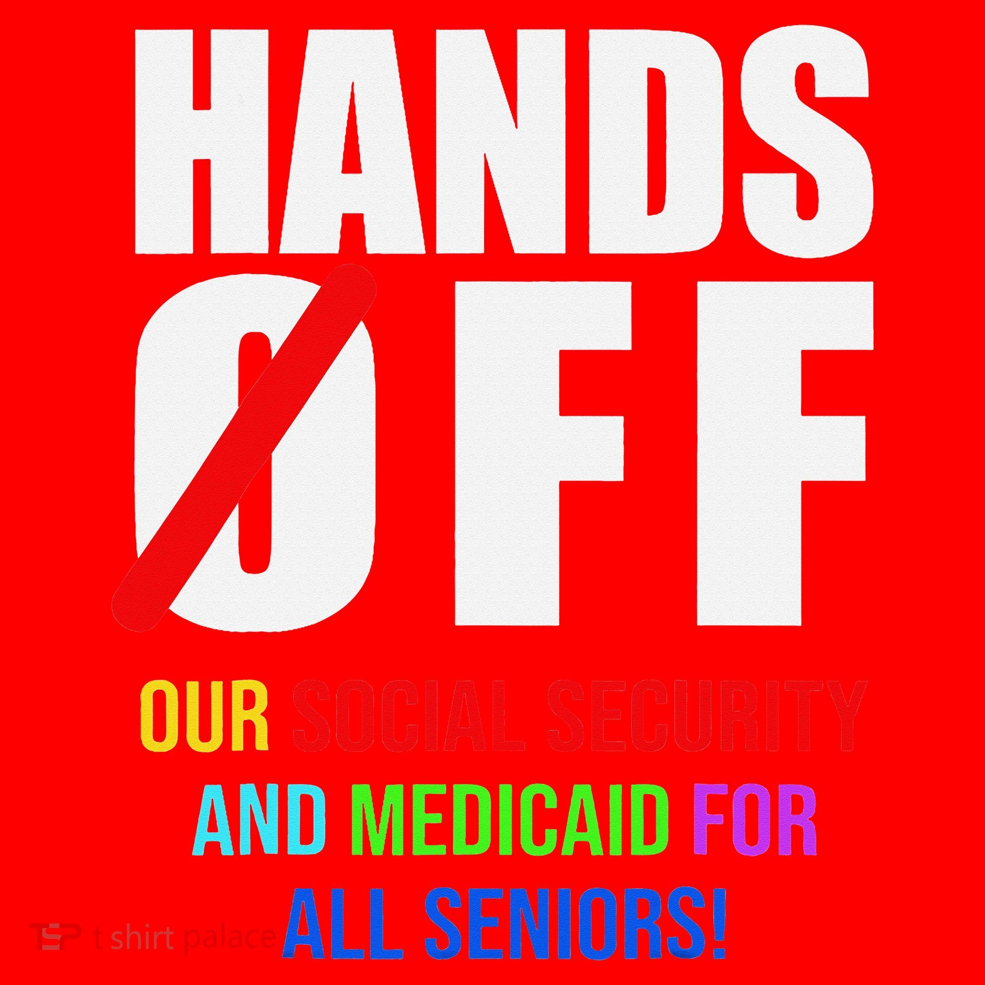 Hands Off Protest Social Security And Medicare Protest Santa Hat