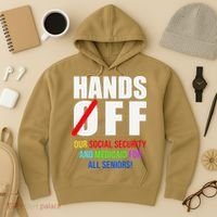 Hands Off Protest Social Security And Medicare Protest Hoodie thumb 3