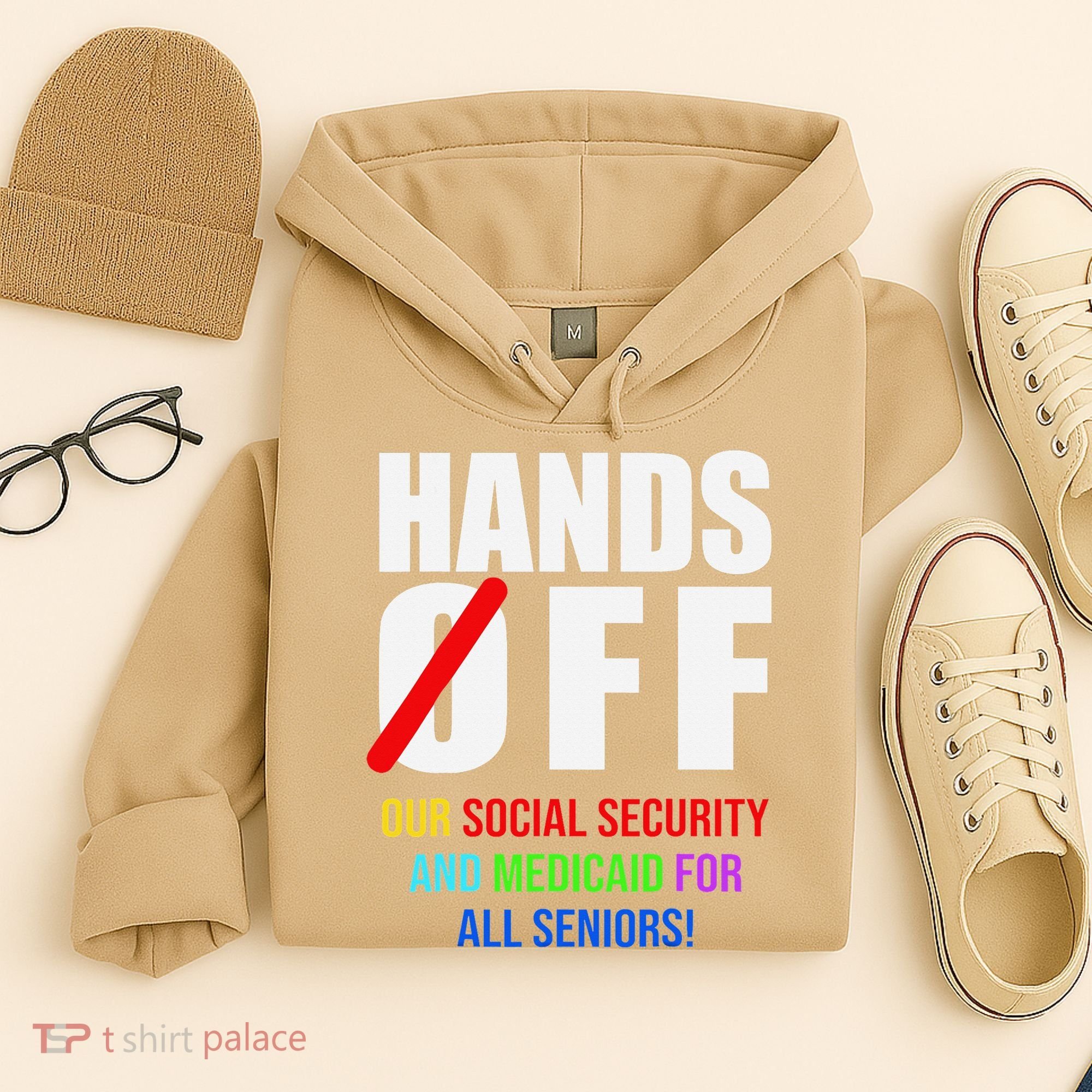 Hands Off Protest Social Security And Medicare Protest Hoodie