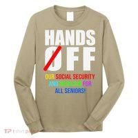 Hands Off Protest Social Security And Medicare Protest Long Sleeve Shirt thumb 0
