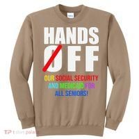 Hands Off Protest Social Security And Medicare Protest Sweatshirt thumb 0