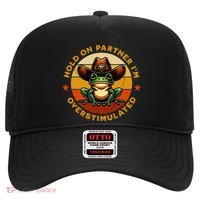 Hold On Partner IM Overstimulated Western Froggy Sheriff Hat thumb 0