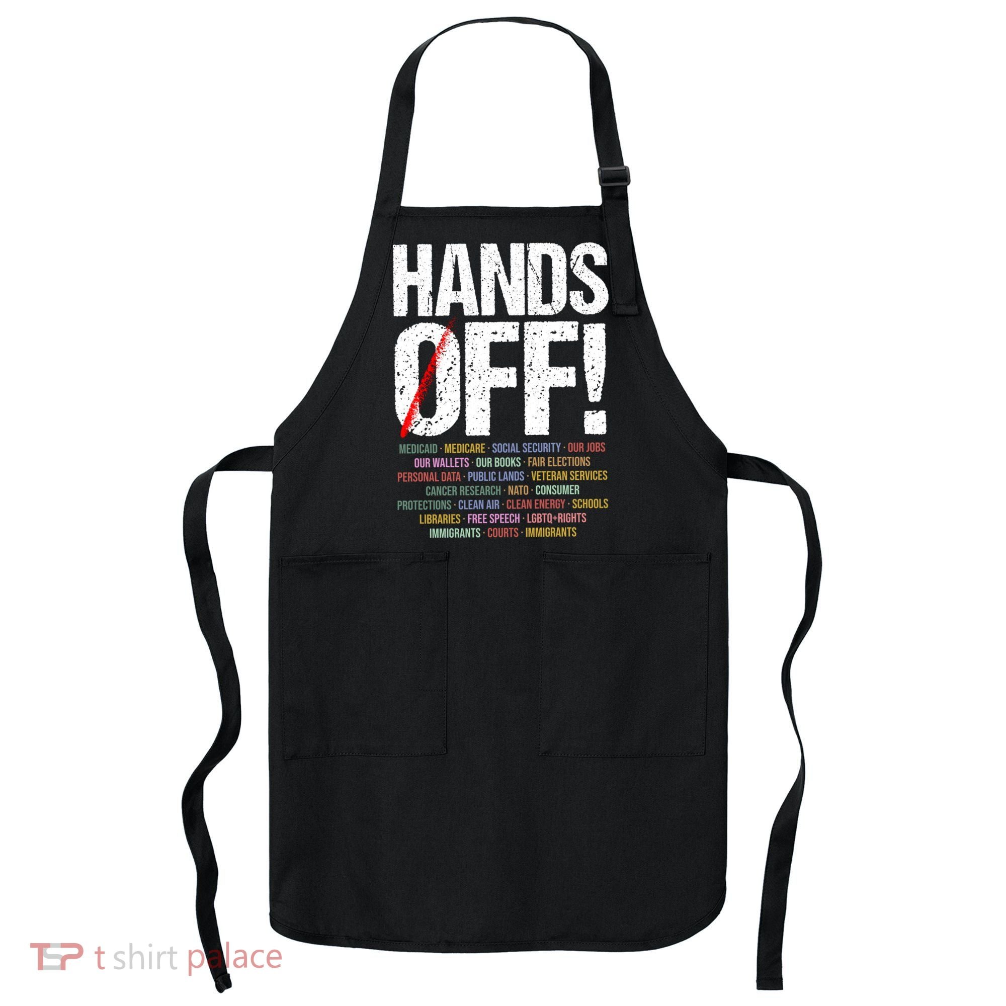 Hands Off Protest Apron