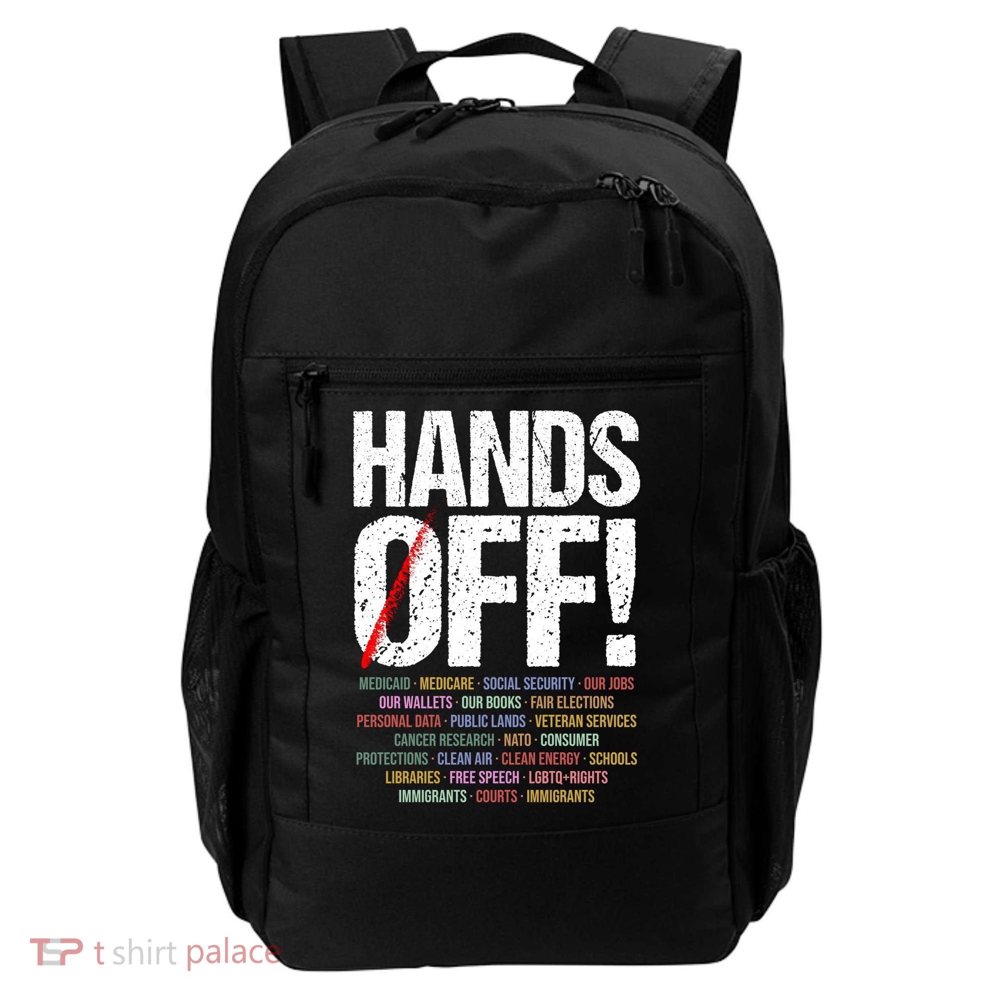 Hands Off Protest Backpack