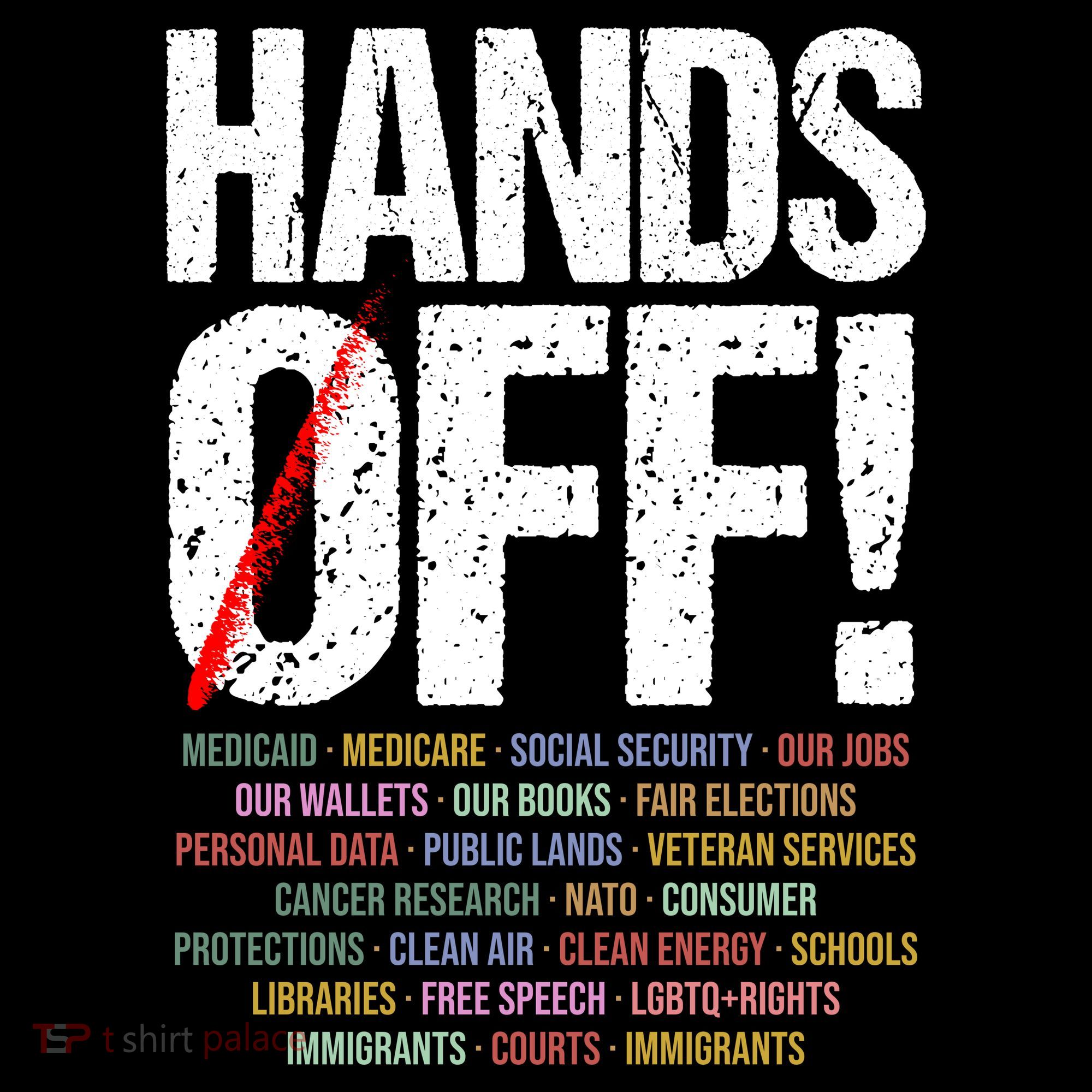 Hands Off Protest Pajama Set