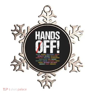 Hands Off Protest Ornament