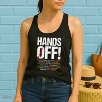 Hands Off Protest Women's Tank Top thumb 2