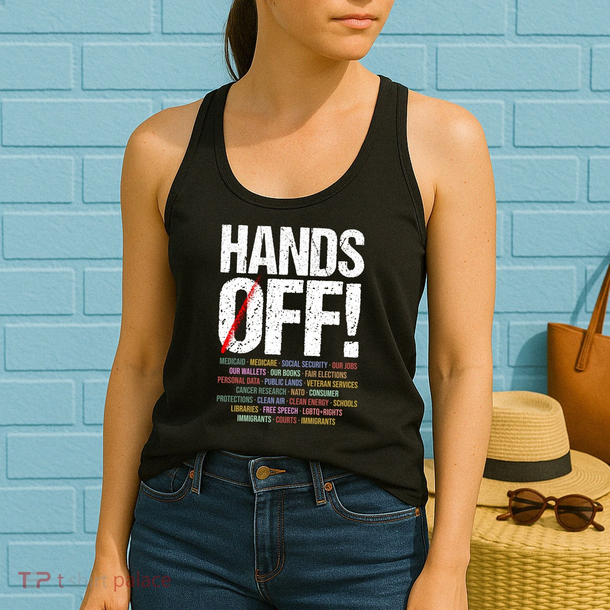 Hands Off Protest Women's Tank Top