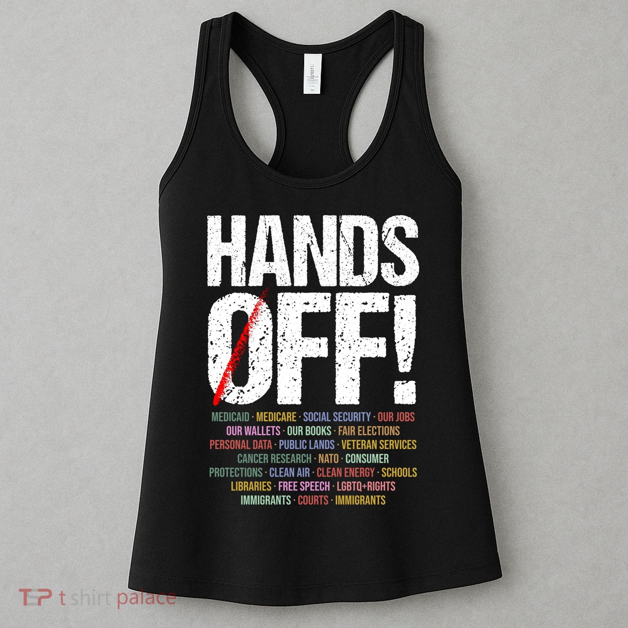 Hands Off Protest Women's Tank Top