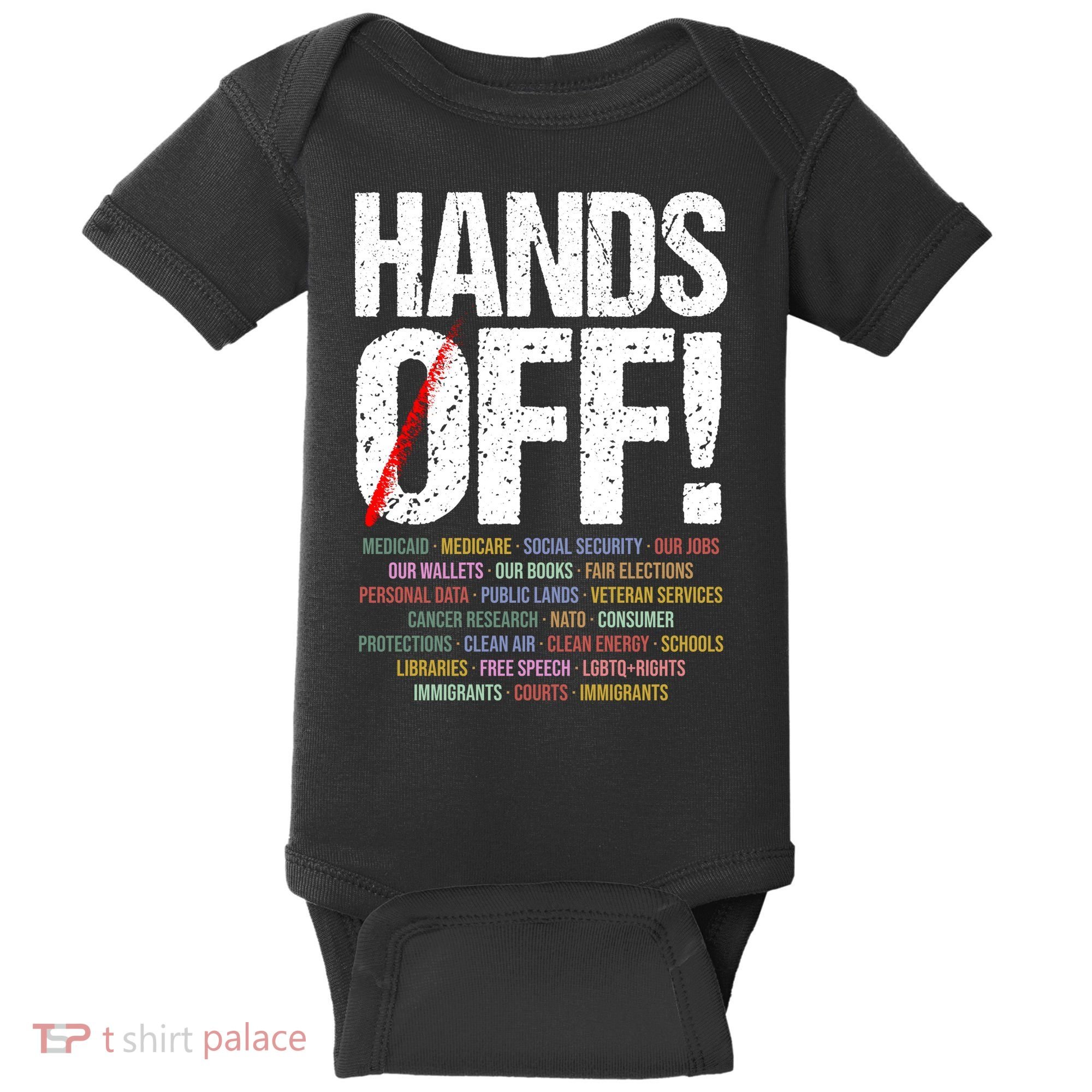 Hands Off Protest Baby Bodysuit